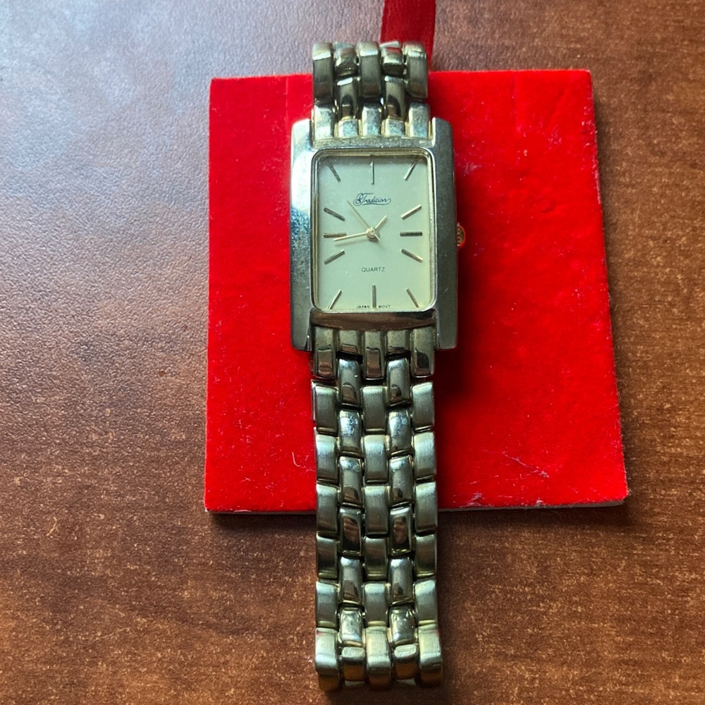 Silver Rectangular Quartz Watch